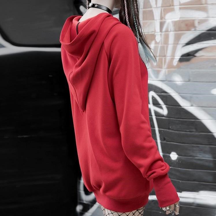 Women's Grunge Autumn Letters Casual Hoodies