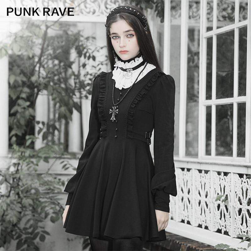 Women's Lolita Lace Detachable Collars With Chain