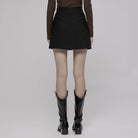 PR-A Women's Punk Double Pocket A-line Skirt