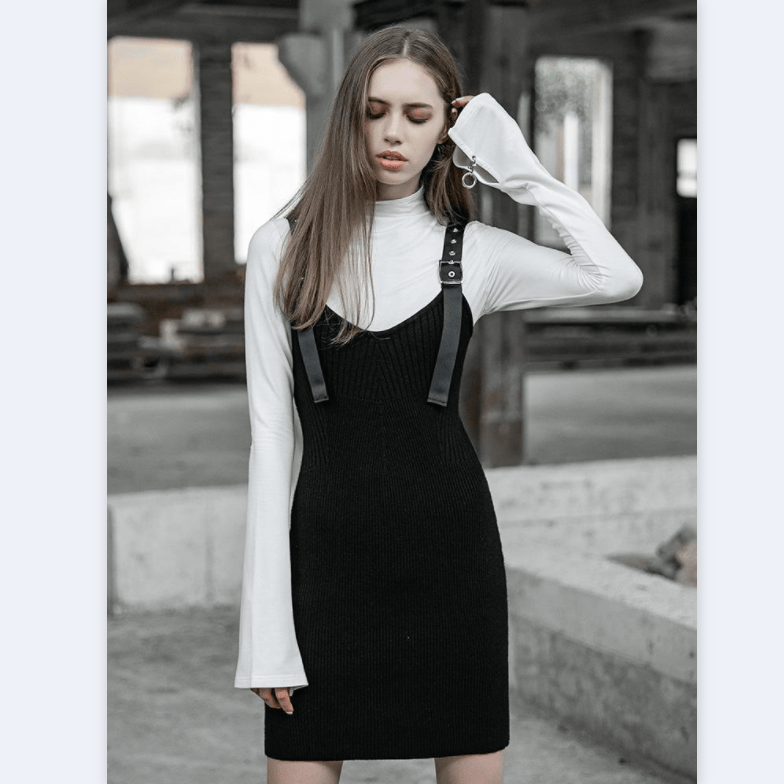 Women's Slim-Fitted Knitted Slip Dress