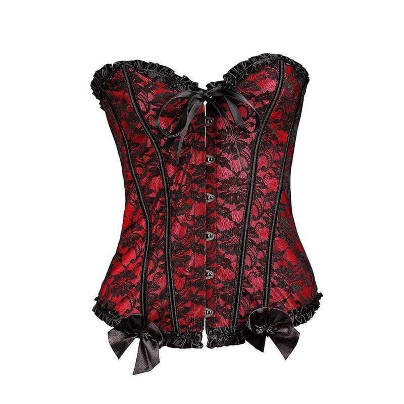 Imilan Women Corset Bustiers Top Plus Size With G String