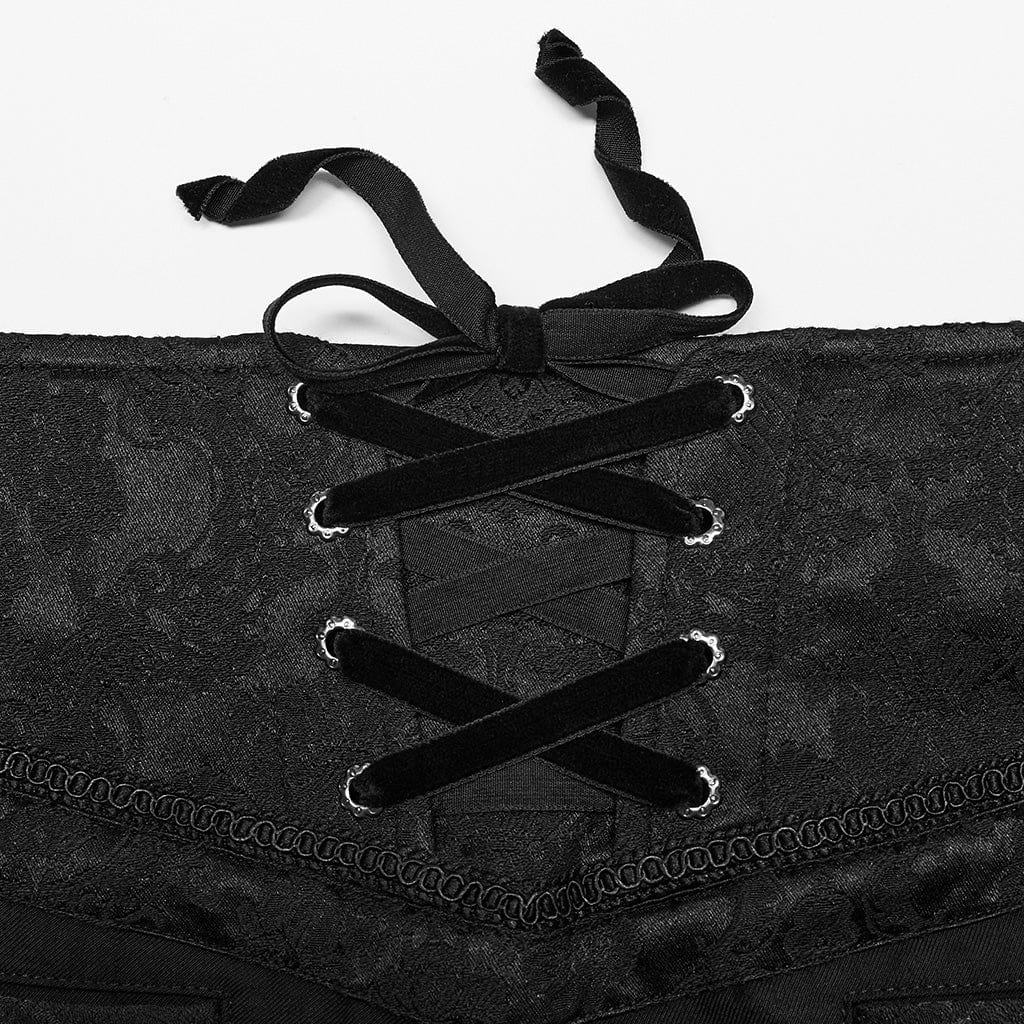 Gothic-Anzughose mit hoher Taille und Reißverschluss im Punk-Design für Herren