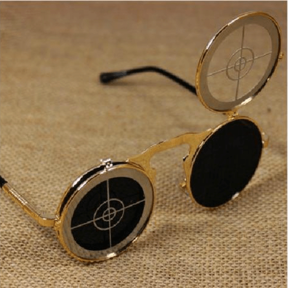 Steampunk Flip Up Bullseye Target Sunglasses – Punk Design