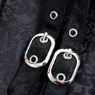 Top de bustier con cordones, corsé deshuesado, sexy, negro y satinado para mujer