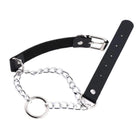 Women's Goth O-ring Double-layer Faux Leather Choker