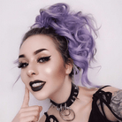 Women's Goth O-ring Rivets Faux Leather Choker