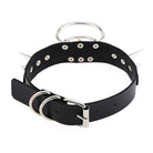 Women's Goth O-ring Rivets Faux Leather Choker