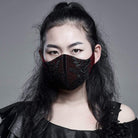 Gothic Jacquard Masks Red