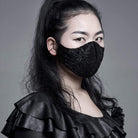 Gothic Jacquard Masks Red