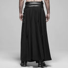 Men's Black Japanese Warrior Pantskirts With Harness