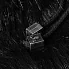 Men's Gothic Hooded Sleeveless Long Fur Cloak