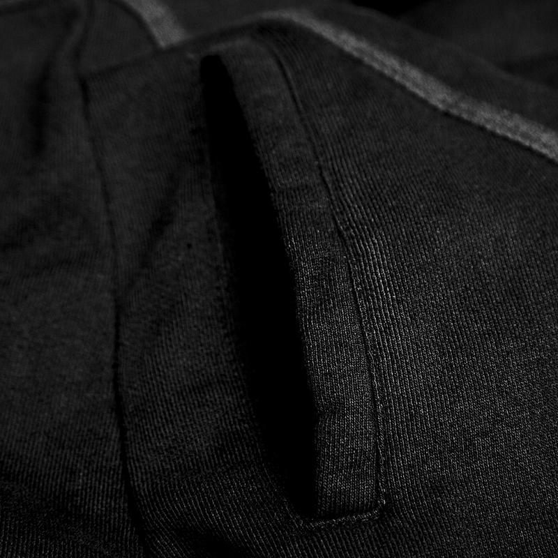 Men's Punk Irregular hooded long coat with Detachable sleeves