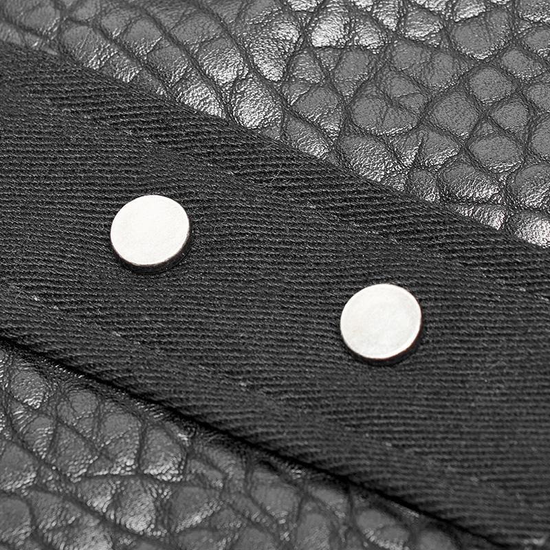 Punk-Weste mit Kunstlederdetails für Herren