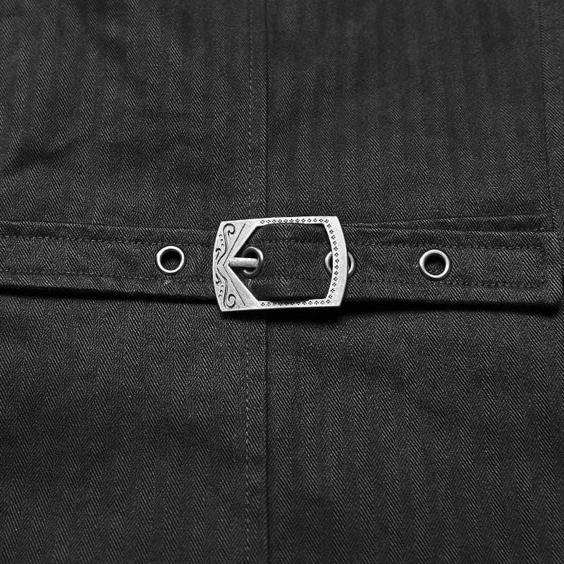 PUNK RAVE Men's Goth Pinstripes Vest