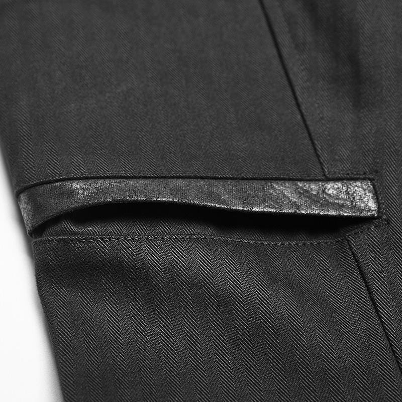 PUNK RAVE Men's Goth Pinstripes Vest