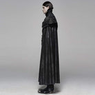 Men's Goth Stand Collar Jacquard Long cloak