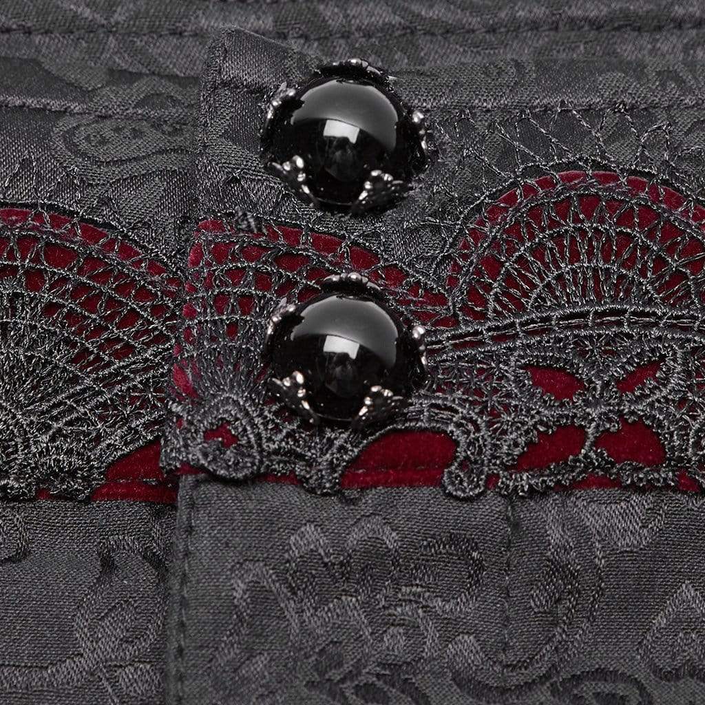 Men's Gothic Blood Jacquard Suit Pants