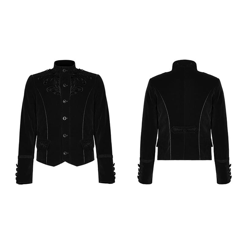 Men's Gothic Embroidered Single-breasted Jackets