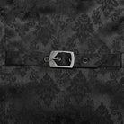 PUNK RAVE Men's Gothic Floral Printed Ruffled Vest