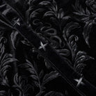 PUNK RAVE Men's Gothic Floral Printed Velvet Shirt