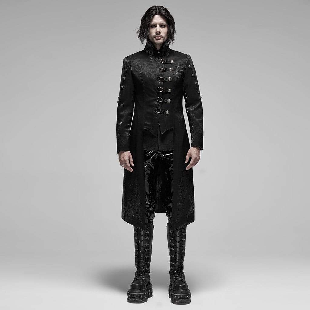Men's Gothic Gorgeous Mid-long Coats With Buttons