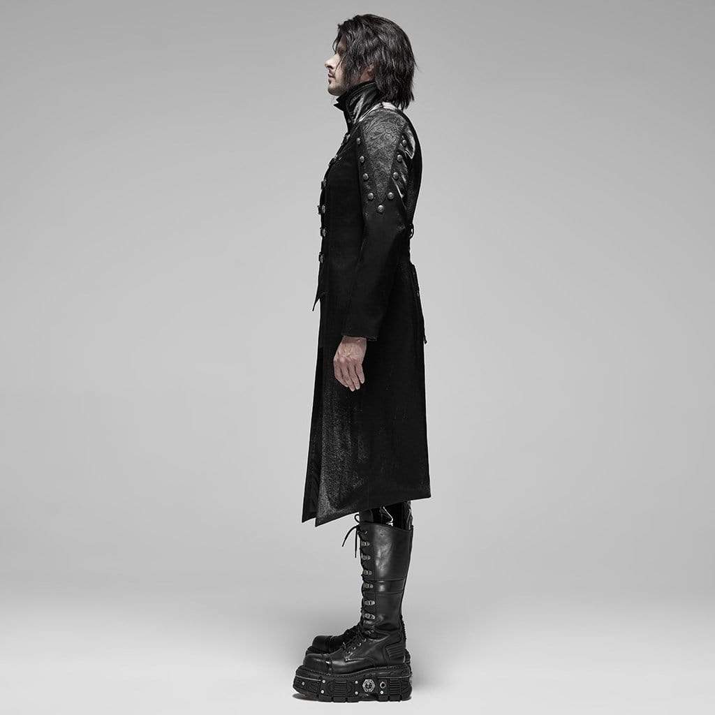 Men's Gothic Gorgeous Mid-long Coats With Buttons