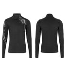Men's Gothic Keel Hollowed Long Sleeved T-shirts