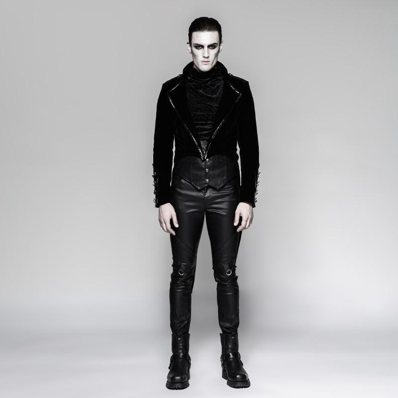 Men's Gothic Military Swallow-tail Dress Jacket – Punk Design