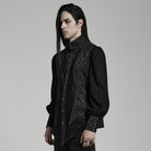 PUNK RAVE Men's Gothic Puff Sleeved Lace Shirt