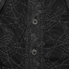 PUNK RAVE Men's Gothic Puff Sleeved Lace Shirt