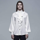 Men's Gothic Ruffles Puff Sleeved Loose Shirt