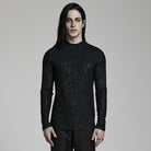 PUNK RAVE Men's Gothic Slim Fitted Shirt