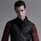 Corbatas góticas de piel de serpiente para hombre