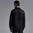 Camisas góticas de tiras de piel de serpiente para hombre