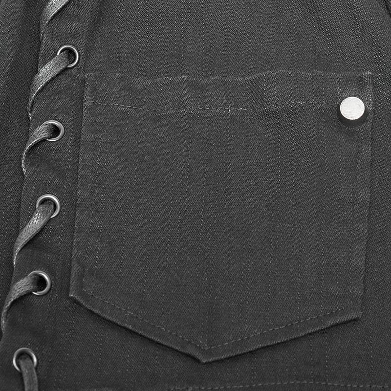 Men's Patch Pocket Steampunk Shirt