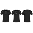 PUNK RAVE Men's Punk Cutout T-shirt with Detachable Shoulder Pad