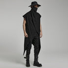 PUNK RAVE Men's Punk Distressed Rivet Hat