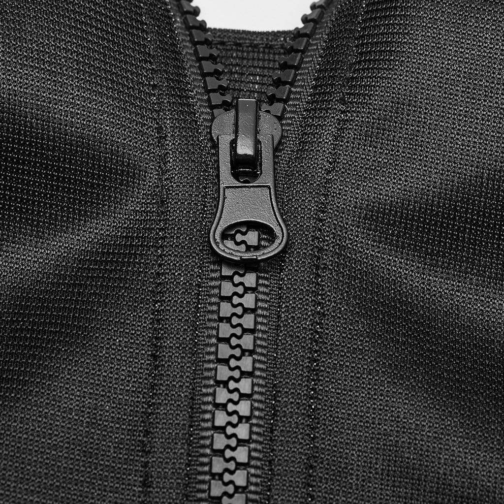 Men's Punk Futuristic Zipper Back Vests