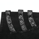 PUNK RAVE Men's Punk Irregular Distressed Tank Top with Hood