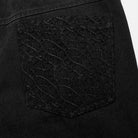 PUNK RAVE Herren Punk Mesh Splice Strap Pants