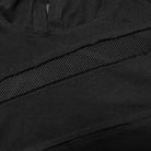 PUNK RAVE Men's Punk Mesh Splice T-shirt with Hood