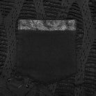 PUNK RAVE Men's Punk Ripped Mesh Splice T-shirt