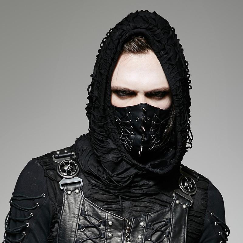 Men's Punk Rivets Faux Leather Masks