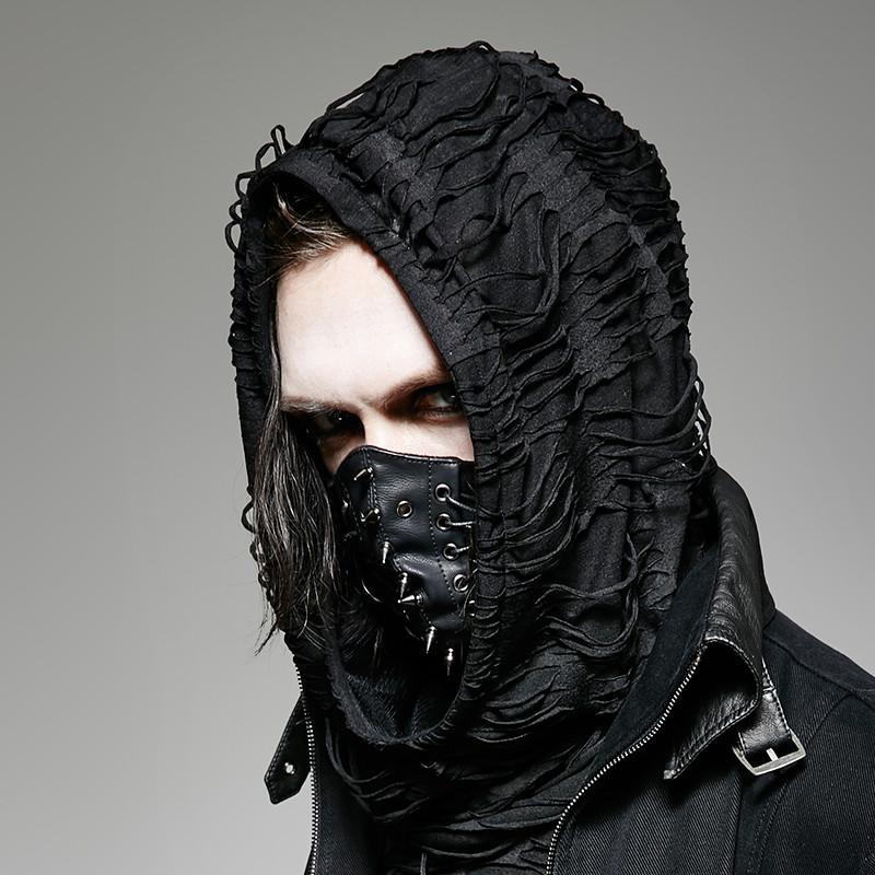 Men's Punk Rivets Faux Leather Masks