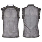 Men's Punk See-through Mesh Vests