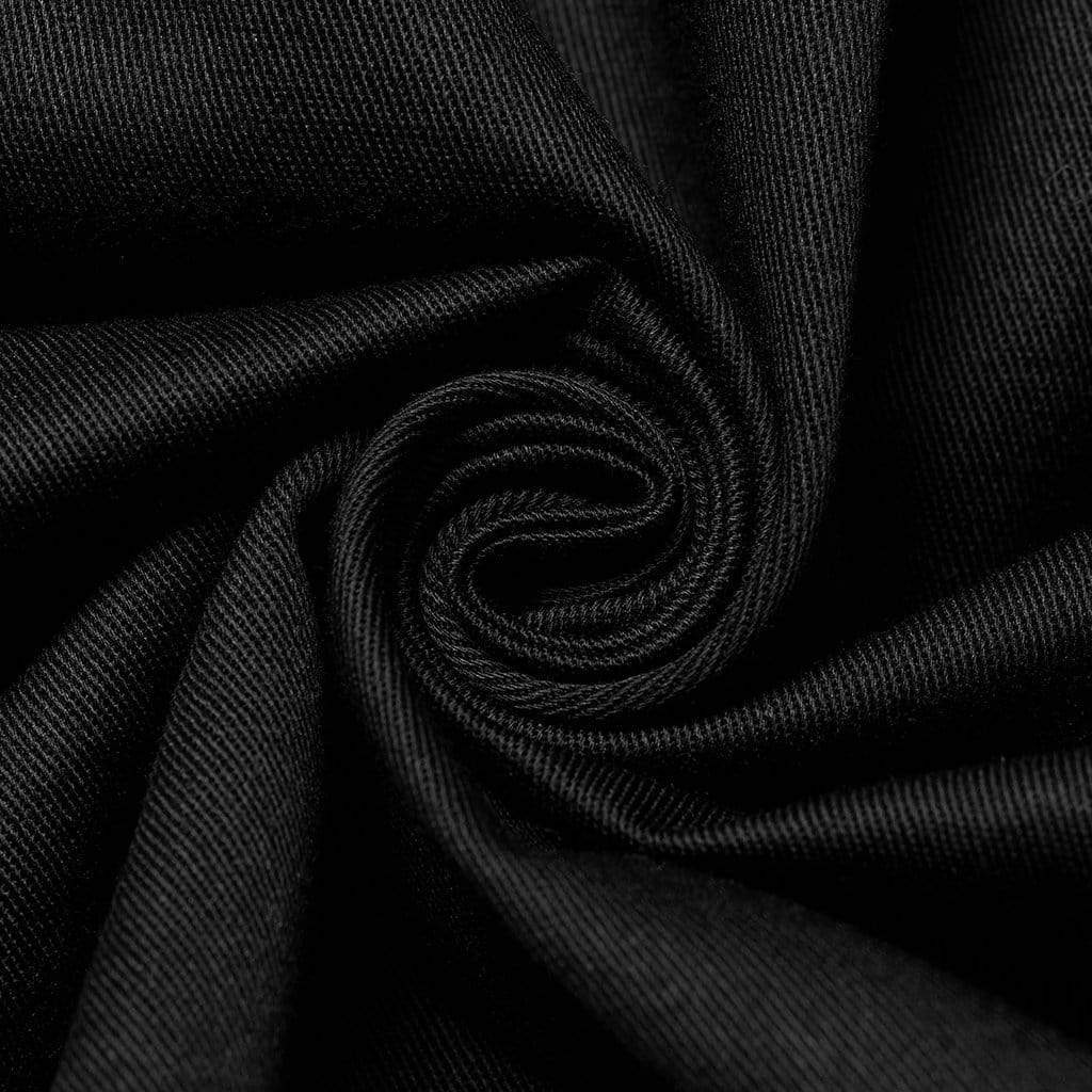 Punk Rave Men's Punk Skull Embroidered Shirt