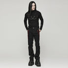 PUNK RAVE Herren Punk Spider Mesh Splice Hose