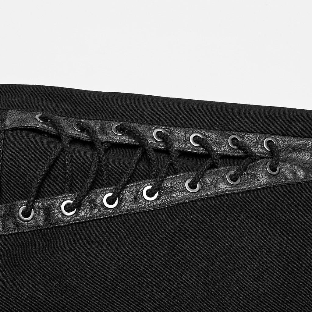 PUNK RAVE Herren Punk Spider Mesh Splice Hose