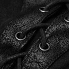 Men's Punk Zipper Lace Up T Shirt With Straps