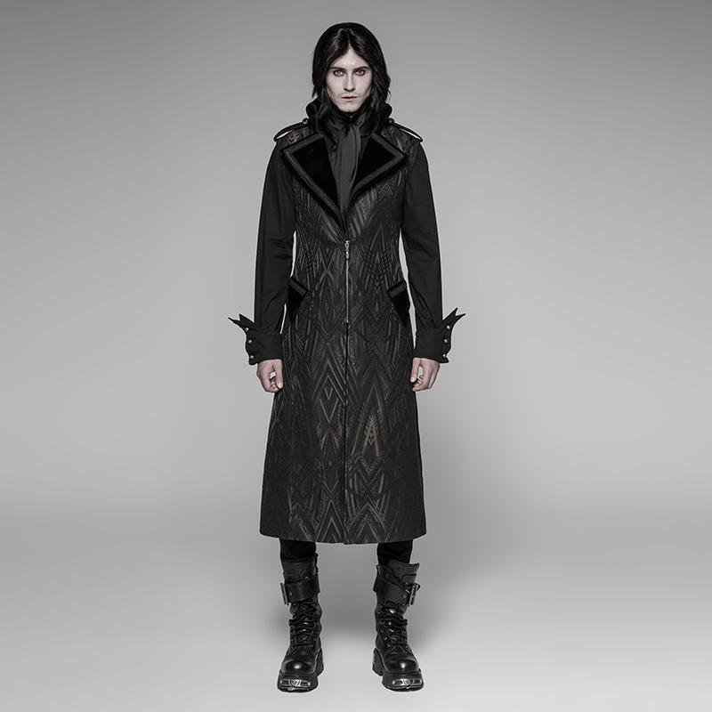 Men's Sleeveless Goth Long Coat